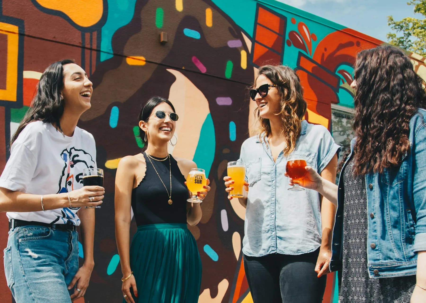 A group of friends spending time together