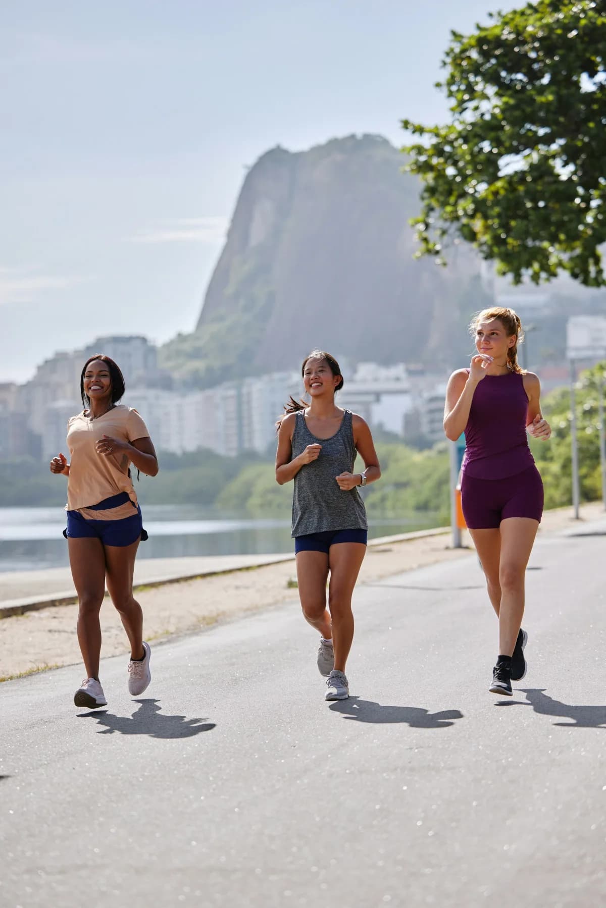 Friends going for a run together